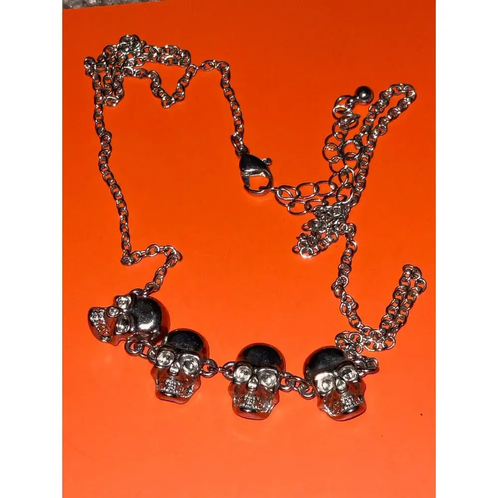 Halloween Costume Jewelry Lot Pumpkin Skull Bat Knife Witch Earrings Necklace